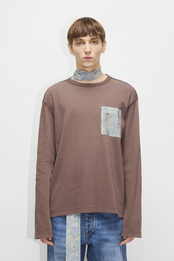 Hope TREASURE SWEATSHIRT POCKET Dark brown