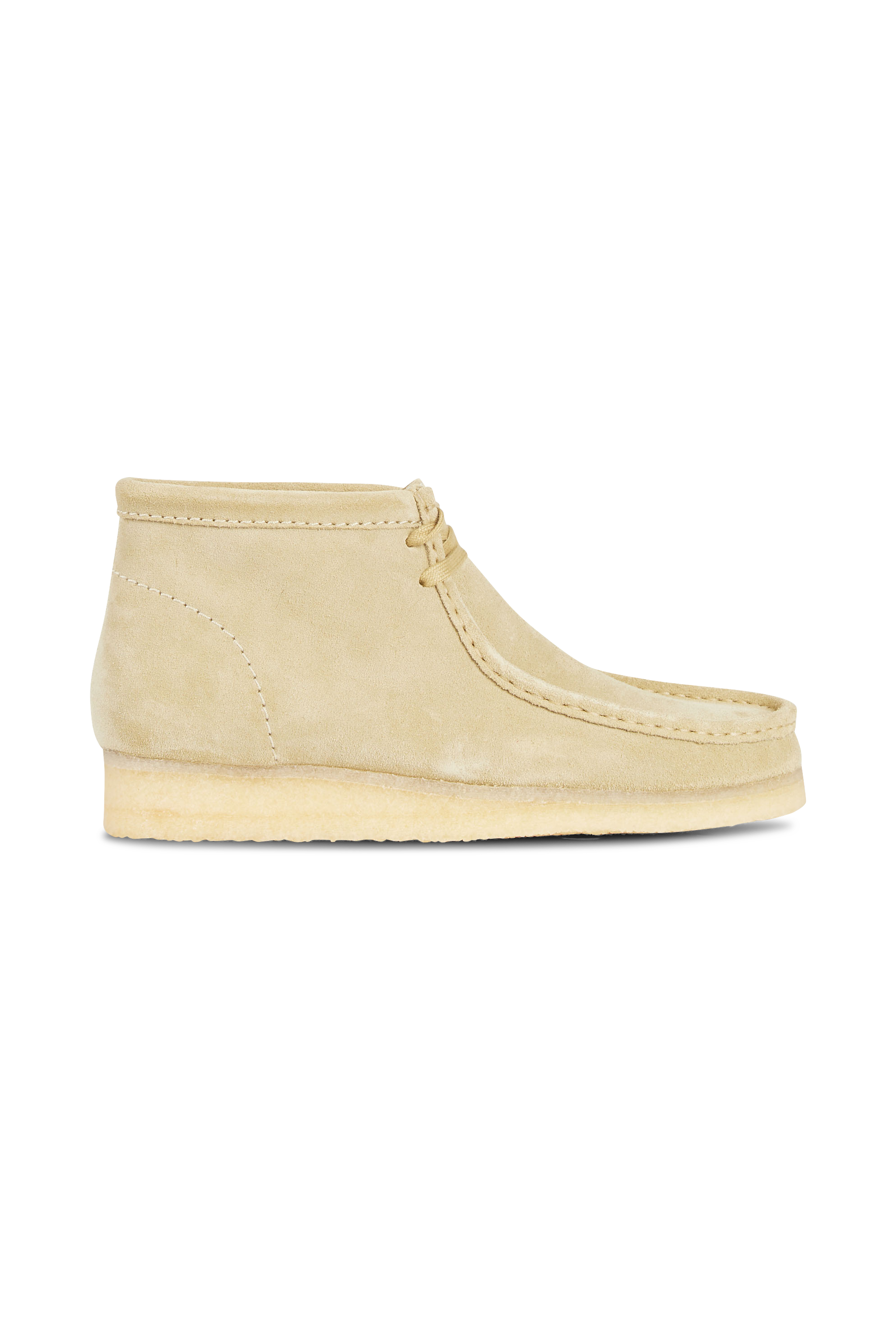 CLARKS ORIGINALS Boots en velours WALLABEE Beige
