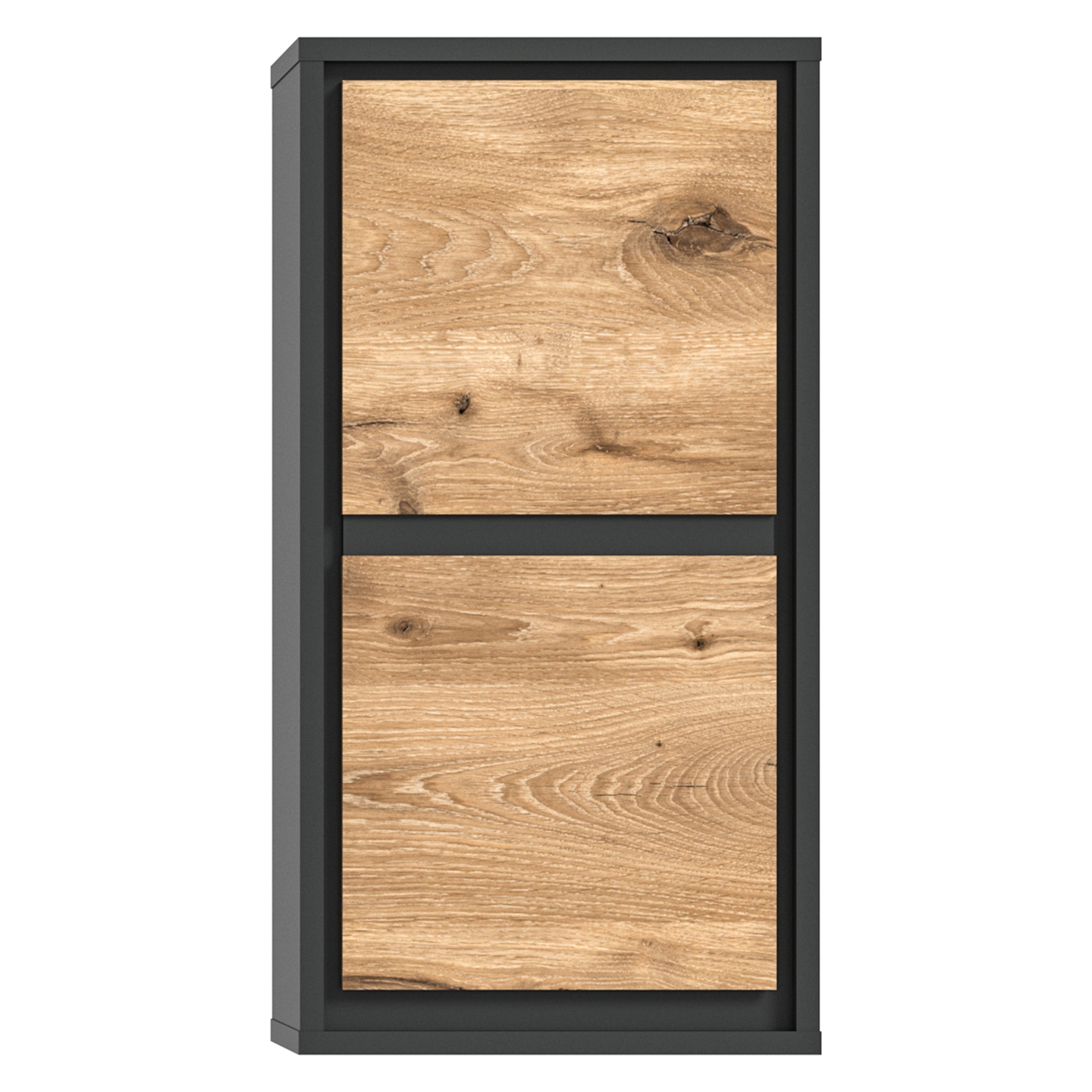 Hängeschrank JARU - Nox Oak - anthrazit - 35 cm breit