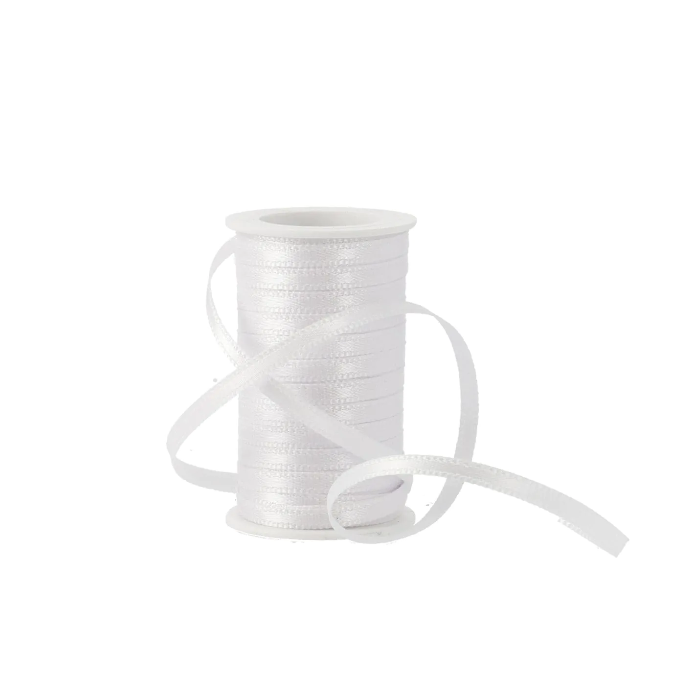 Geschenkband Satin, weiß, 3mm x 10m