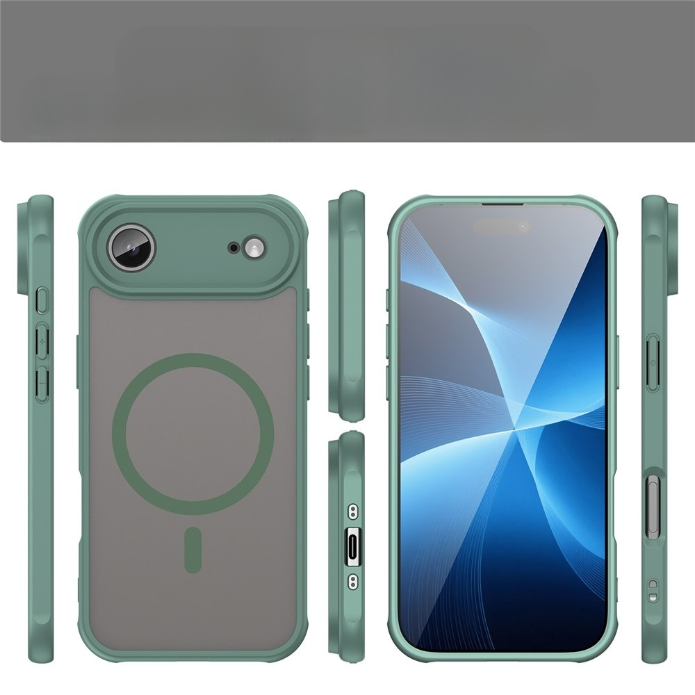 iPhone Air MagSafe Hybrid Hülle mit TPU Bumper - Grün