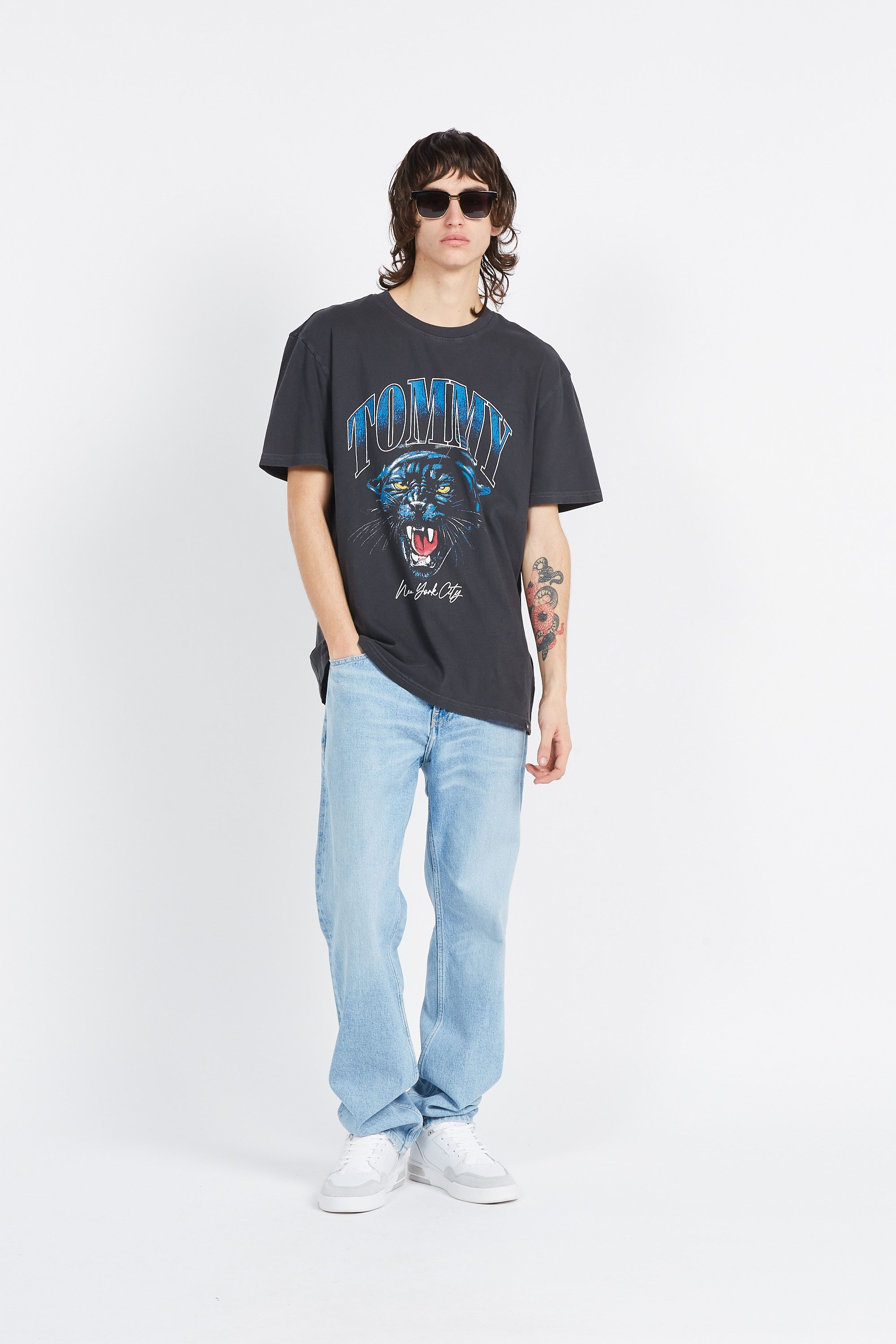 TOMMY JEANS T-shirt TJM REG VINTAGE COLL Noir