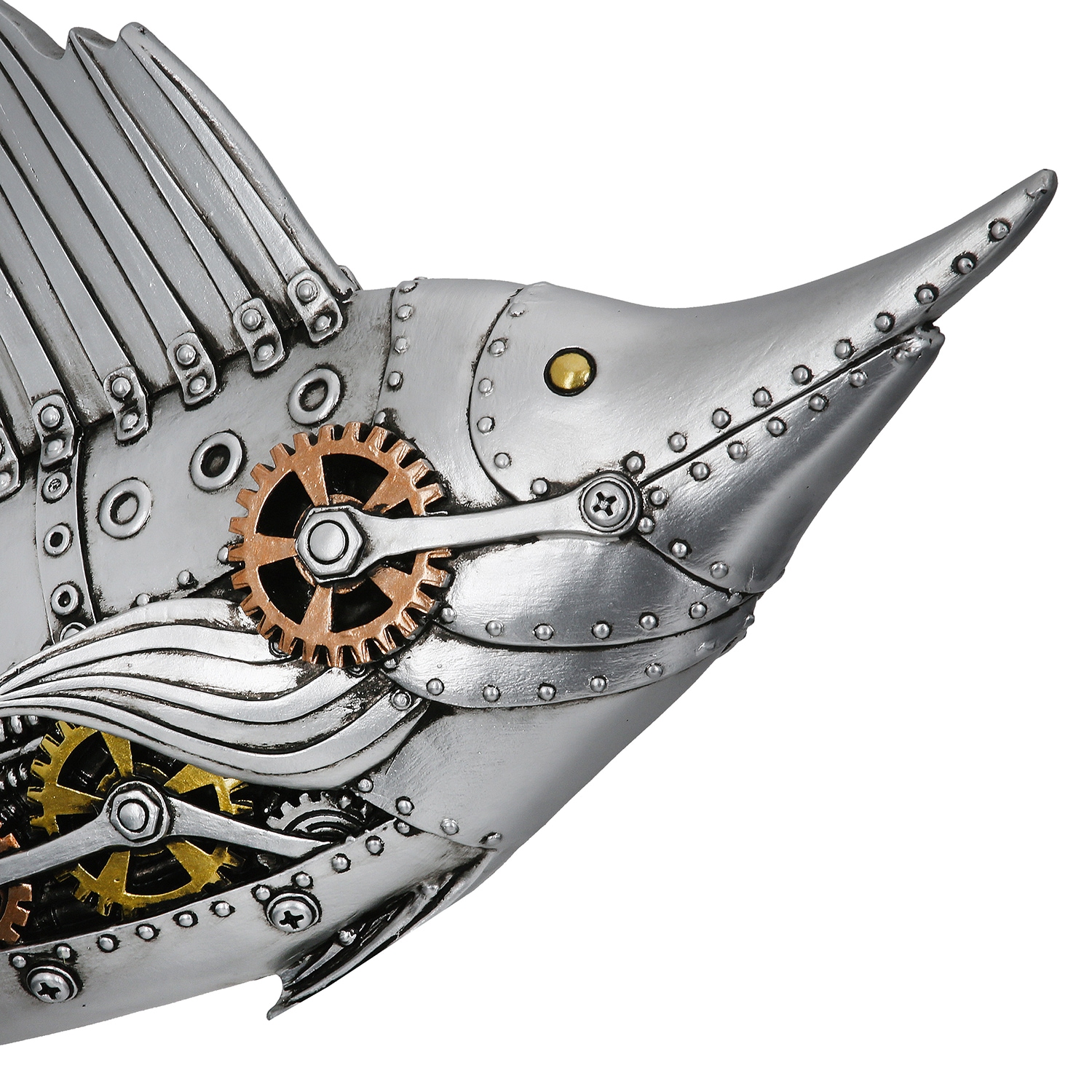 GILDE Tierfigur »Figur Schwertfisch Steampunk Sailfish silberfarben H. 36 cm«