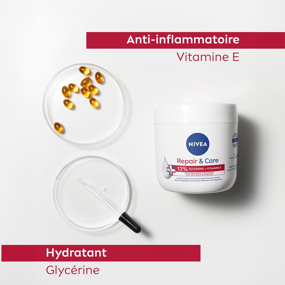 Crème multi-usage - Peaux Très sèches & rugueuses - Visage & corps - 400 ml
