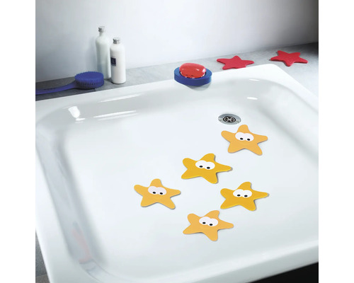 Antislipstickers spirella STARFY 13 x 12,5 cm oranje
