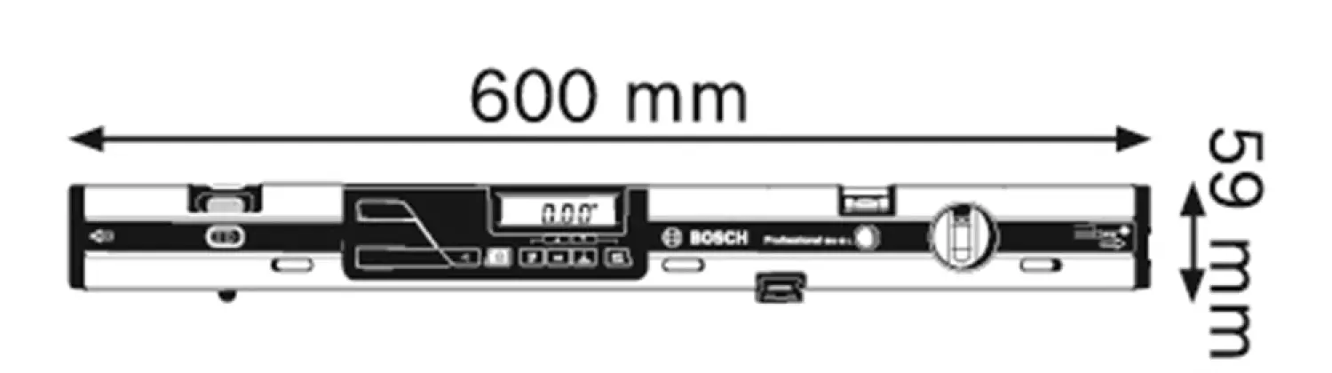Bosch GIM 60 L Digitale hellingmeter in tas - 360