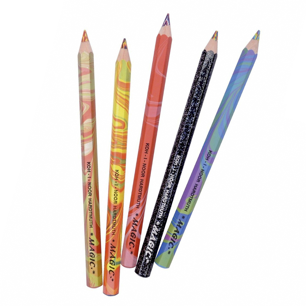 LÁPIS MULTICOR KOH-I-NOOR MAGIC 5 UNIDADES