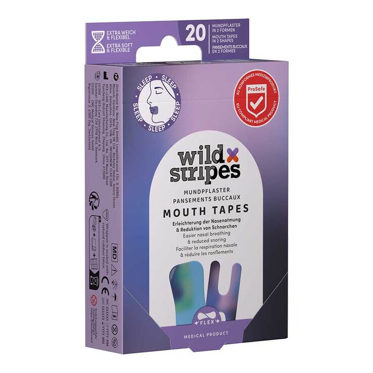 Wild Stripes Mouth Tapes Sunset Pflaster, 20 St
