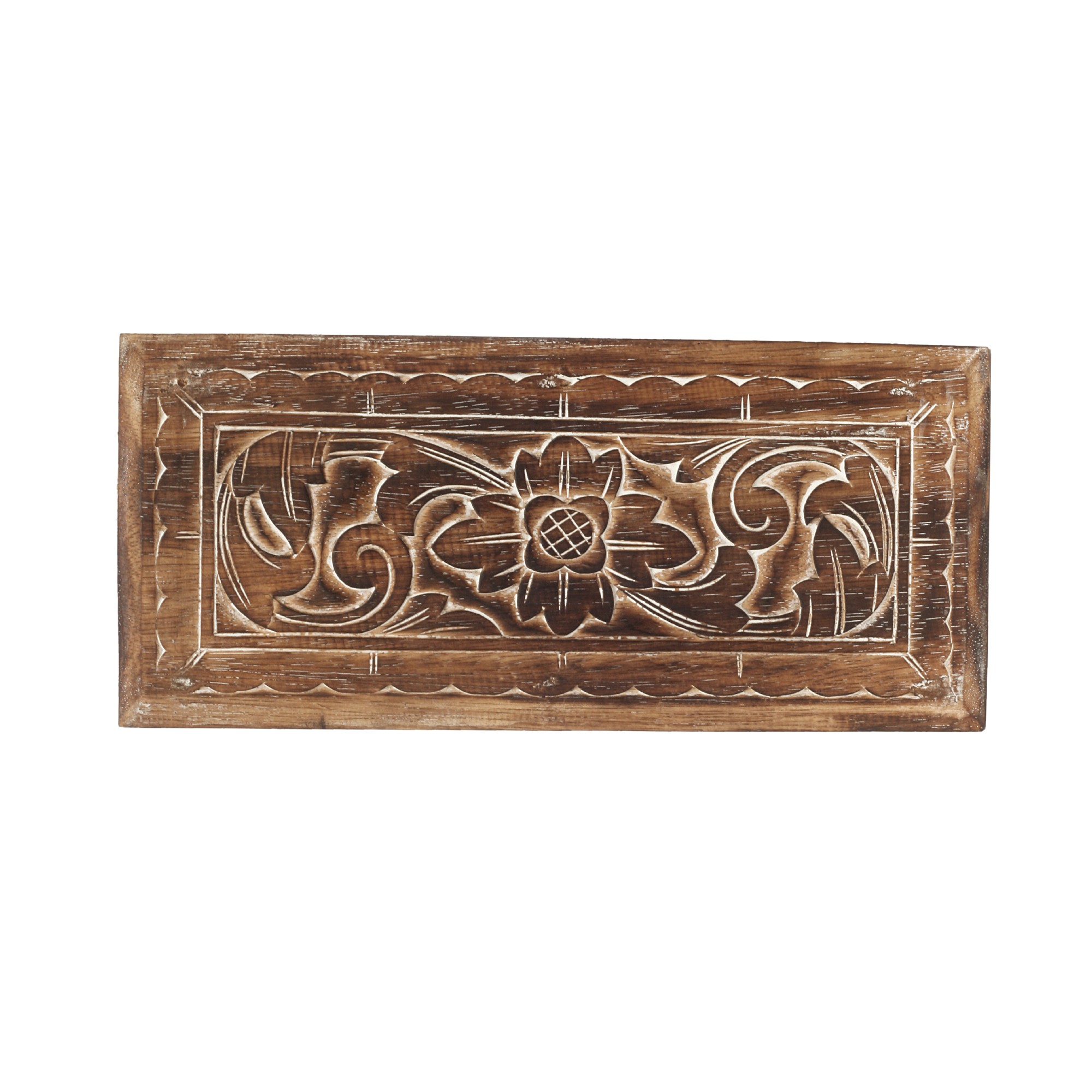 3er-Set Truhe mit Blumenmotiv, aus Albesiaholz von fischer's lagerhaus