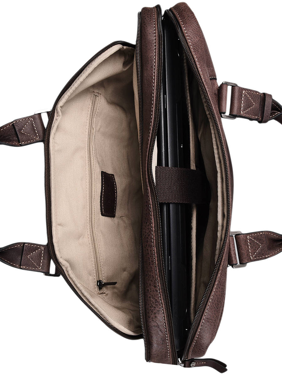 Porte-documents Spider 2 compartiments + PC 15'' cuir ETRIER