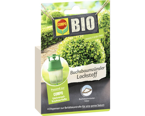 COMPO BIO Buxusmotlokstof, geschikt voor de COMPO Universele Trechterval, 3 stuks, insecticidevrij
