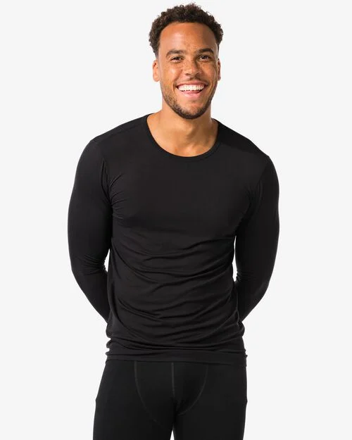 t-shirt thermo homme noir