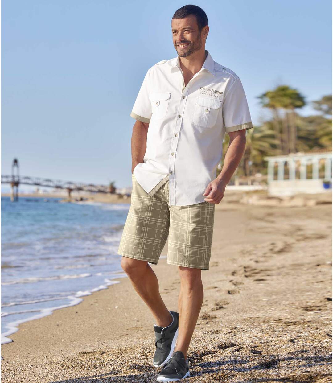 Bermuda Détente à Carreaux