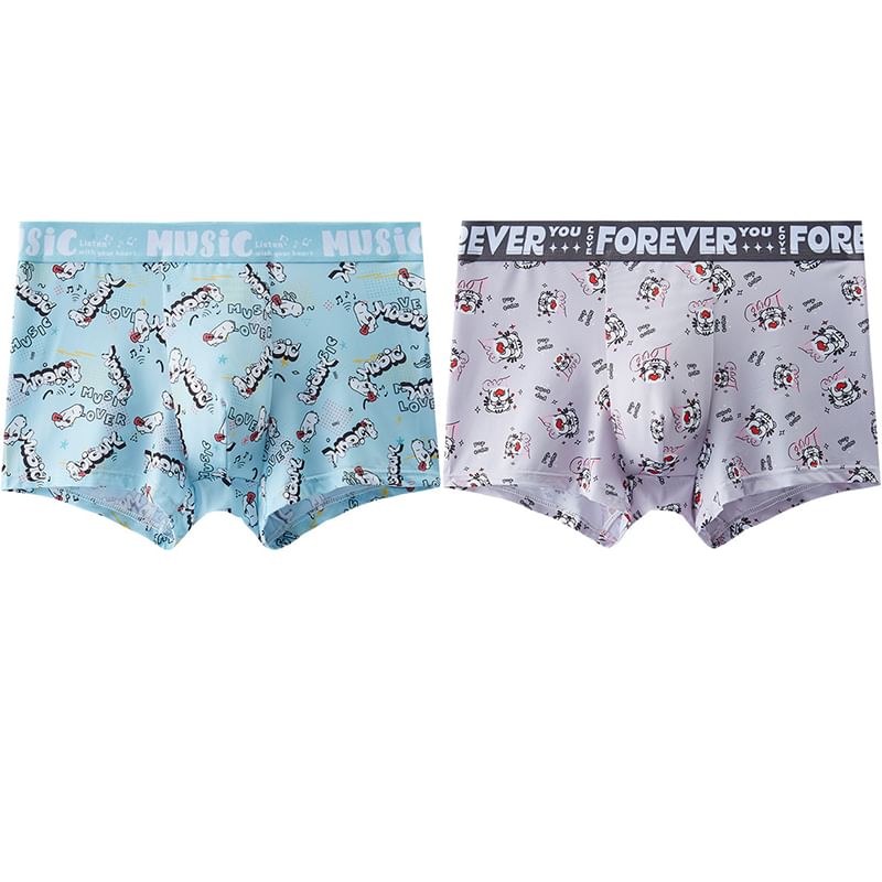 Pancherry - Cartoon Print Boxershorts / Set