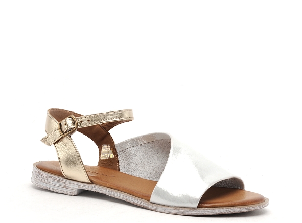 Lune et l autre nu pieds plats femme sandra blanc