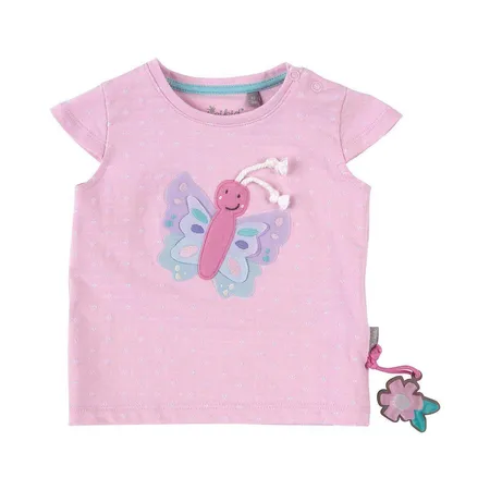 Sigikid Baby T-Shirt Organic Cotton, rosa Schmetterling, Gr. 62