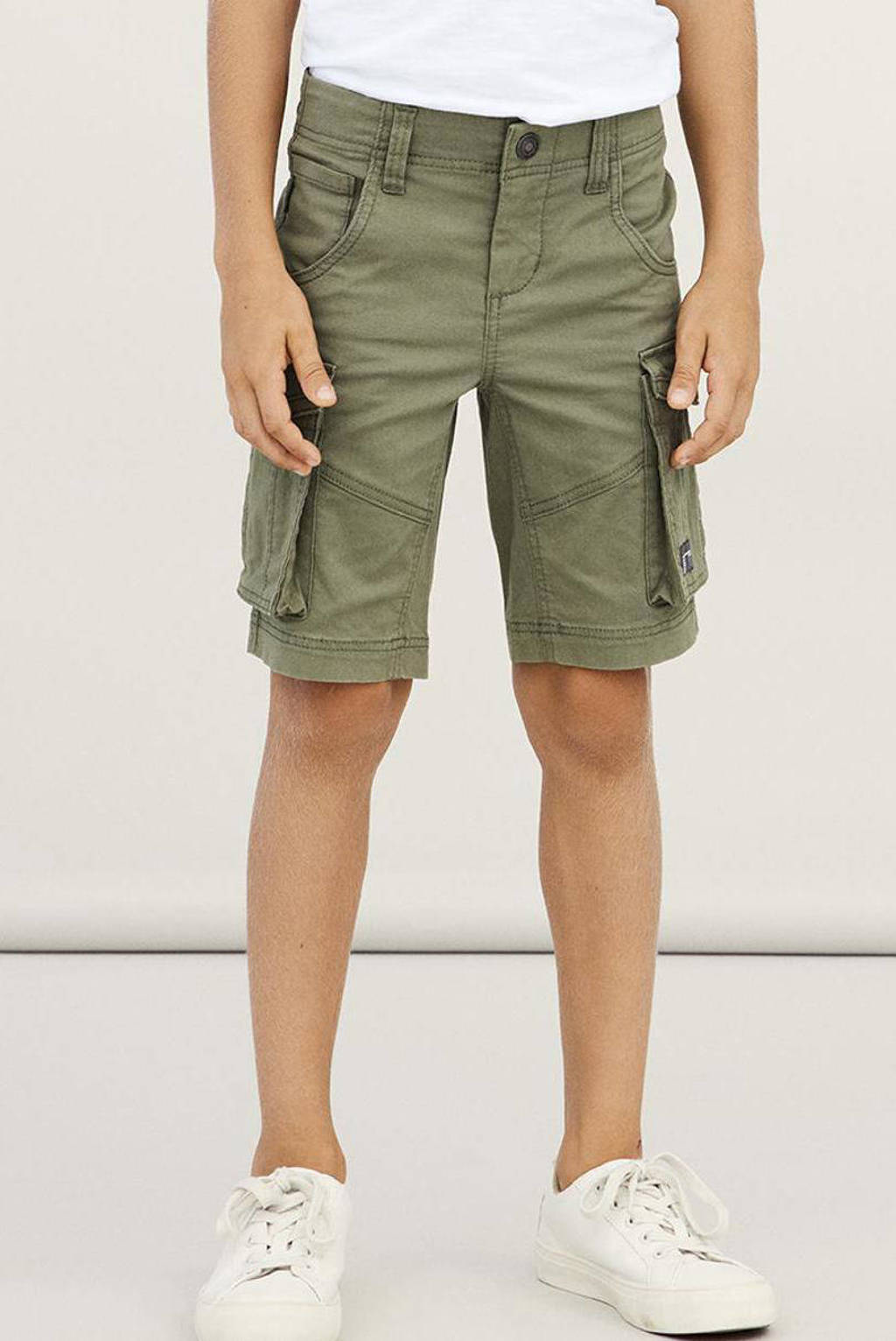 NAME IT regular fit cargo bermuda NKMRYAN kaki