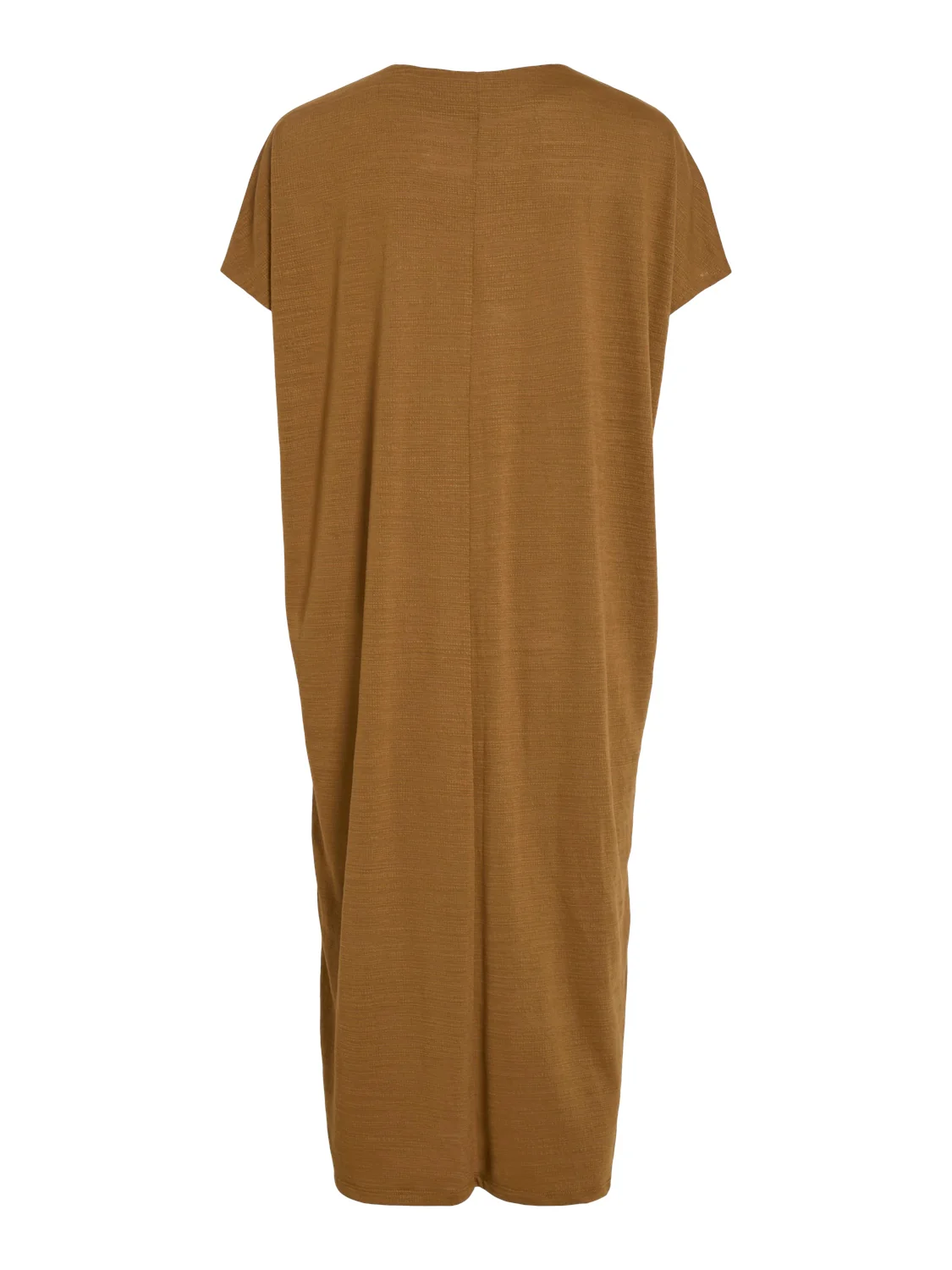 Vila  Vibrielle V-neck midi kjole - Rubber
