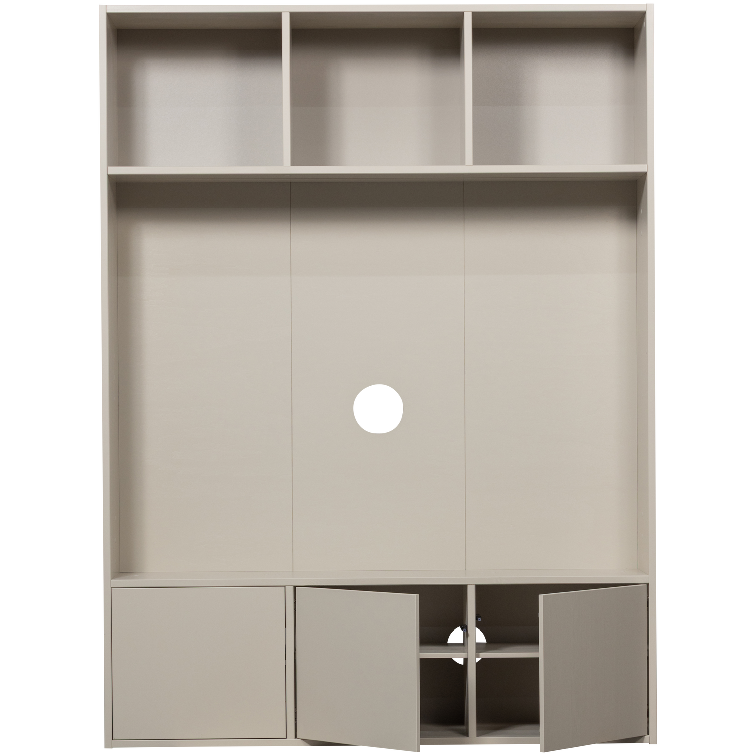 WOOOD Meggy Tv Opbergkast - Grenen hout - Dust|Grijs - 215x160x40