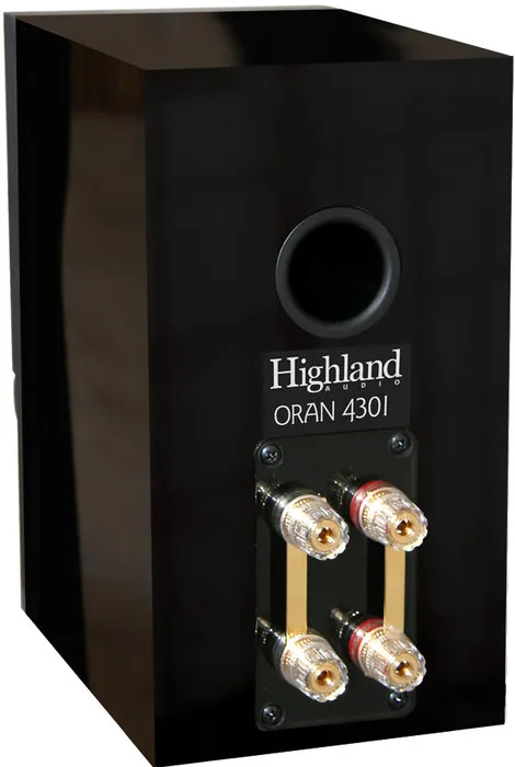 Highland Oran 4301 Noir laqué (paire) Enceintes bibliothèque