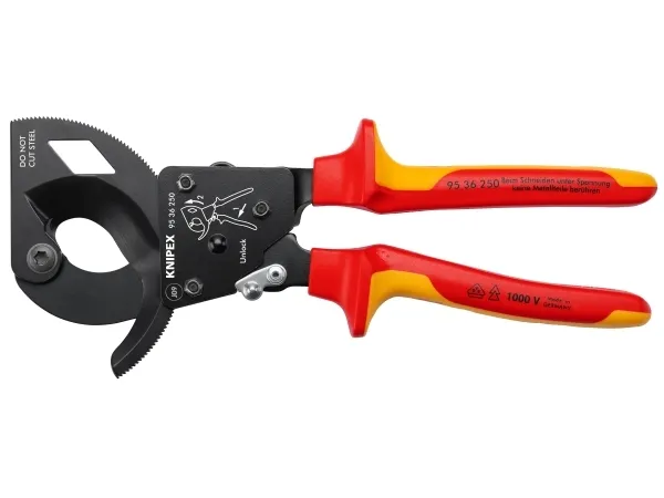 KNIPEX - Kabelskærer - lakeret sort