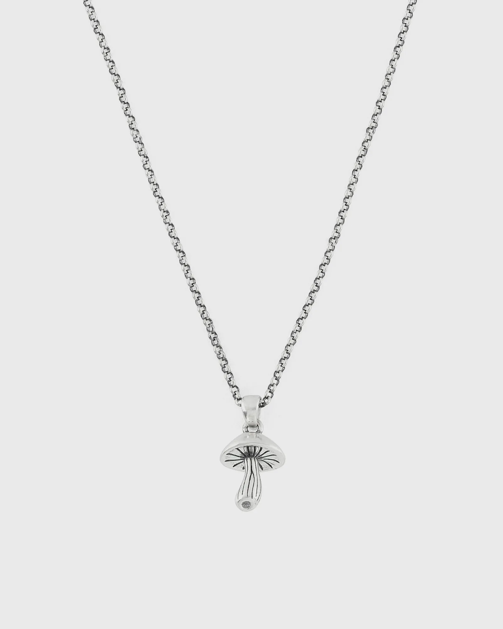 Serge DeNimes Silver Mushroom Necklace