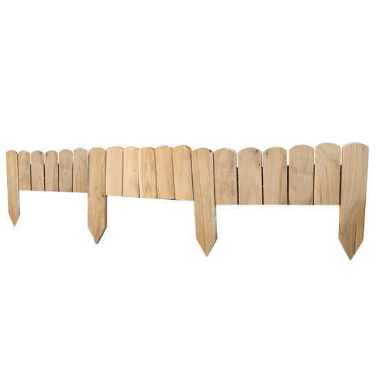 Bordure de jardin en chêne massif huilé dimensions H.15/30 cm x 114 cm
