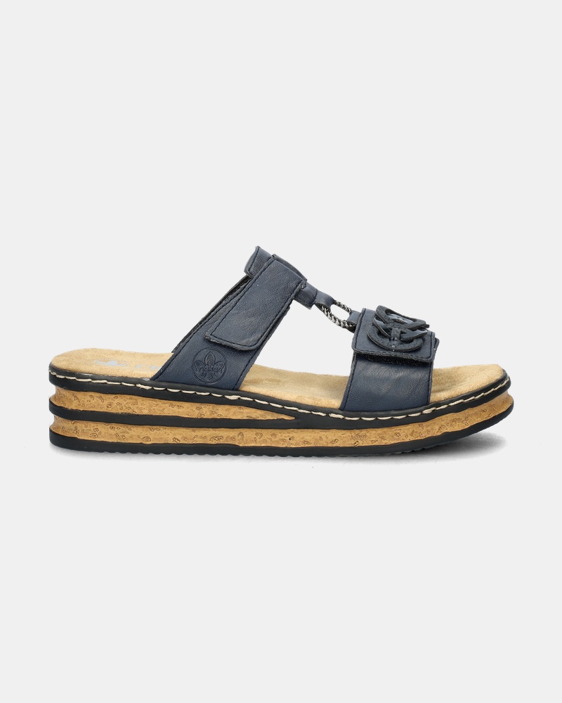 Rieker Slippers  - blauw
