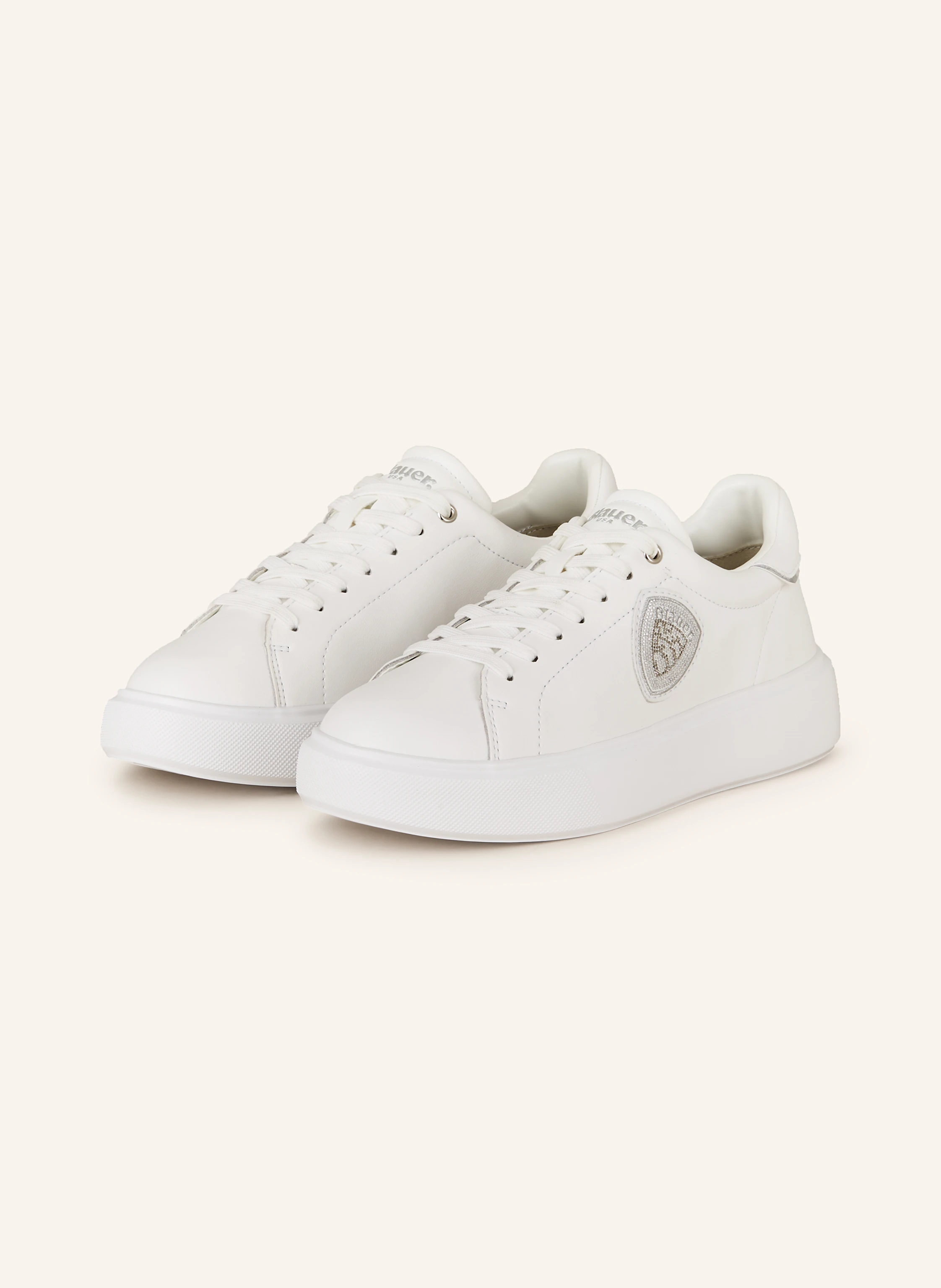 Blauer Sneaker VENUS mit Schmucksteinen