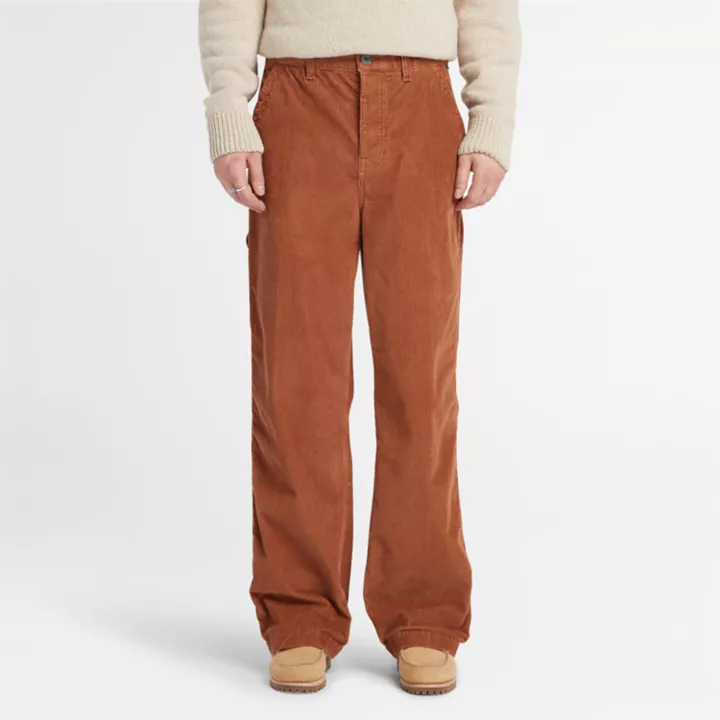 Calças Rindge Carpenter para homem na cor terracota