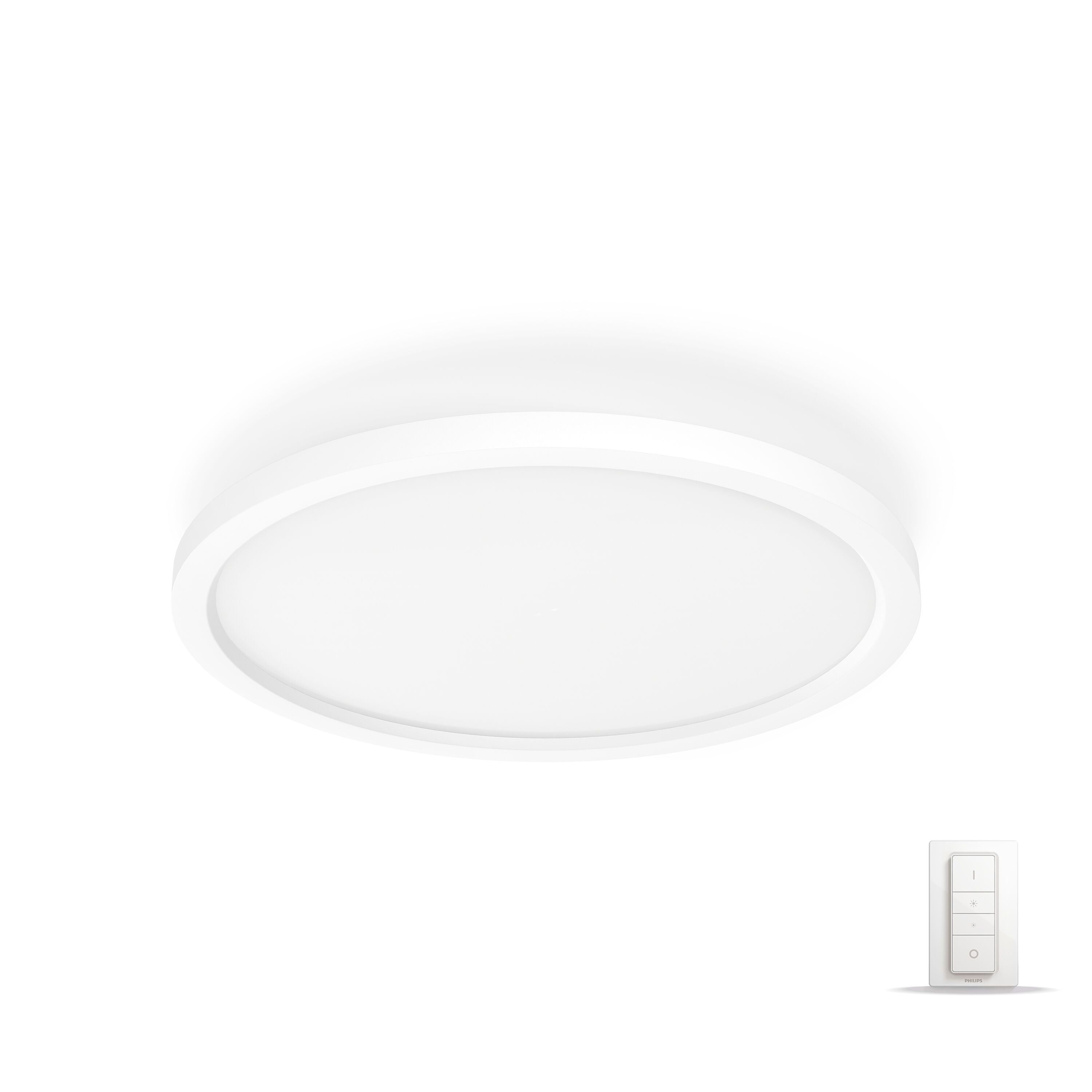 Philips hue AURELLE Wand- / Deckenleuchte - Weiss / B: 39.5 cm x T: 39.5 cm x H: 4.7 cm