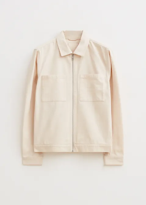 Twill jacket off-white (CREME)