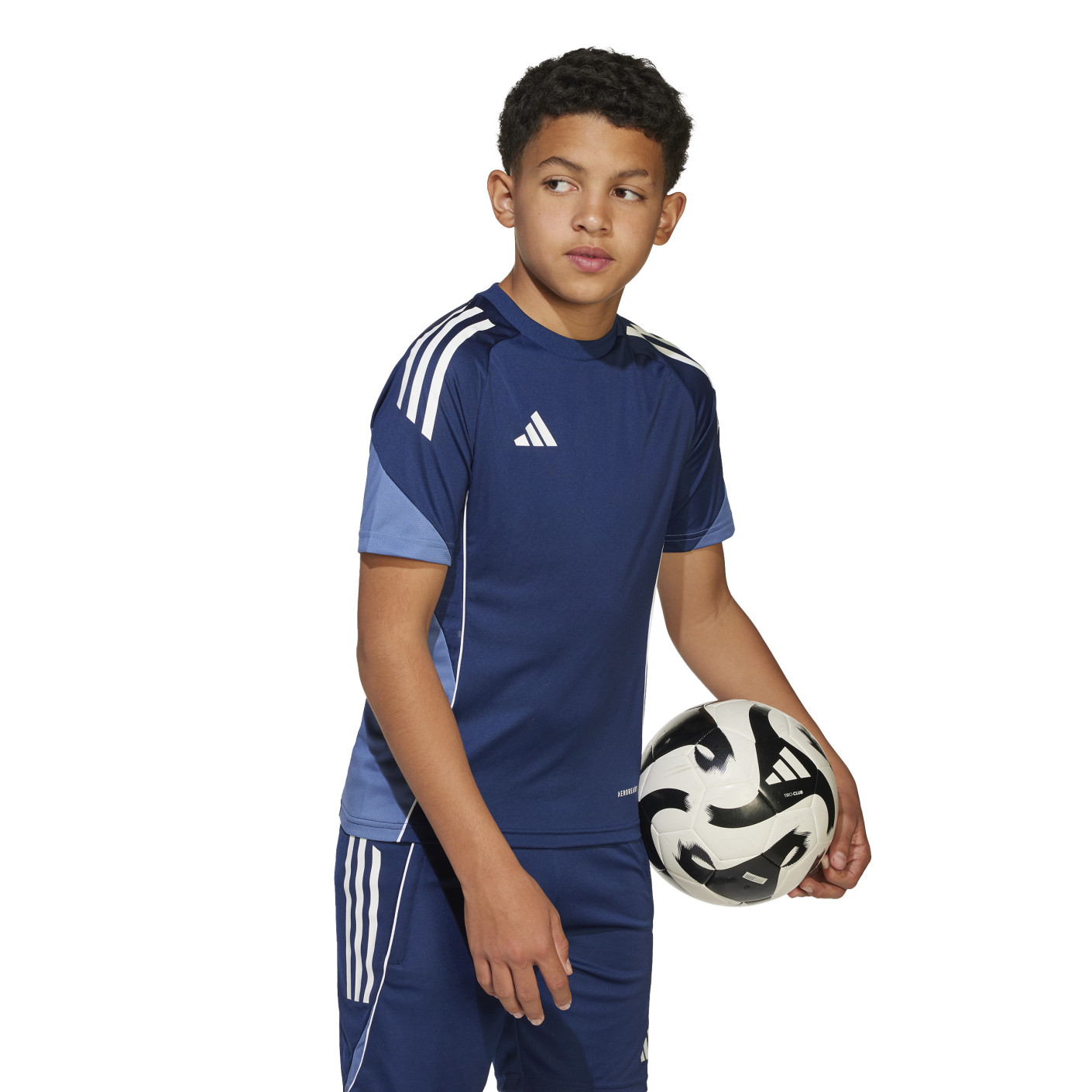 adidas Tiro 25 Competition Trainingsset Kids Donkerblauw Wit