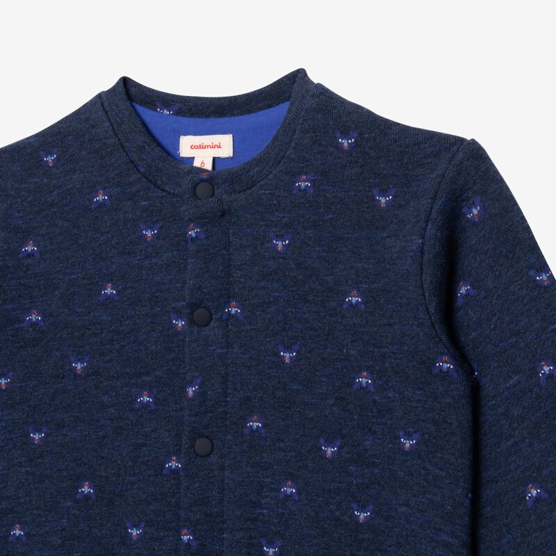 Combinaison bébé garçon micro tigres bleu Catimini Bleu