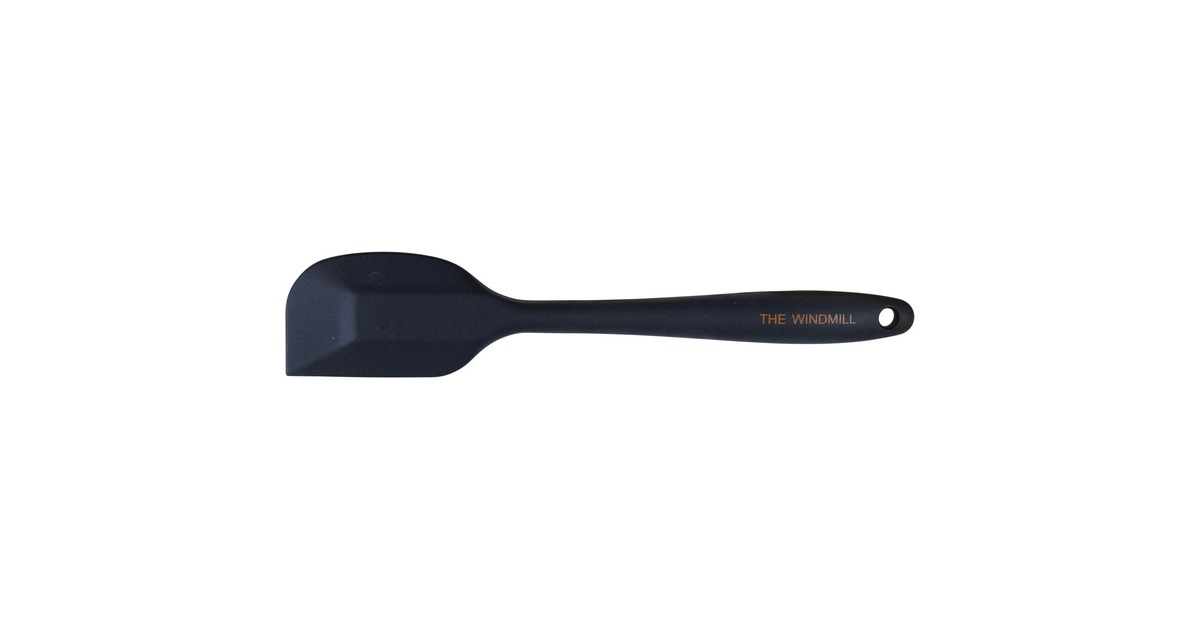 The WindmillPremium Siliconen Spatula - Klein spatel  (Zwart)