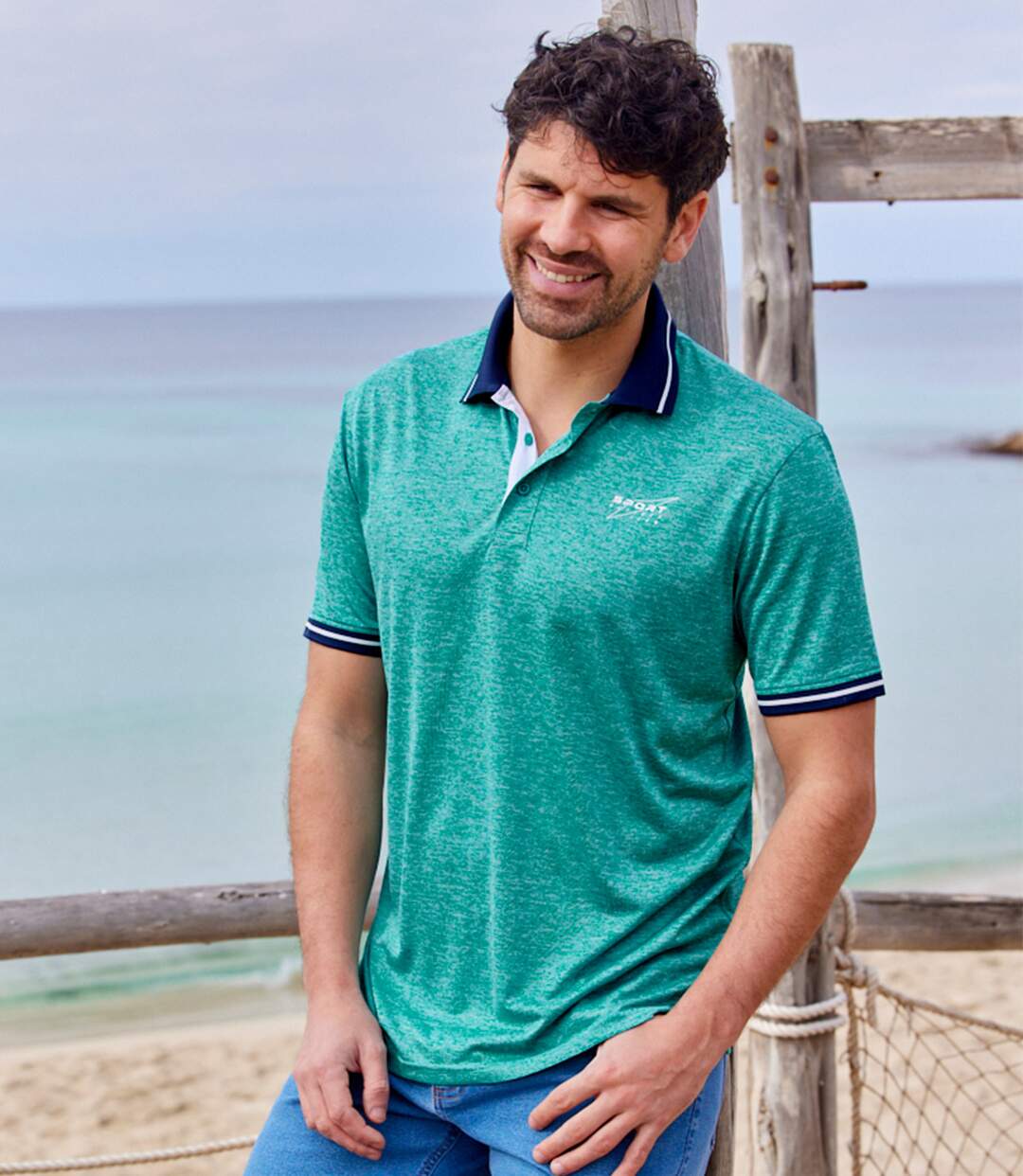 Lot de 3 Polos Maille Jersey Flammée