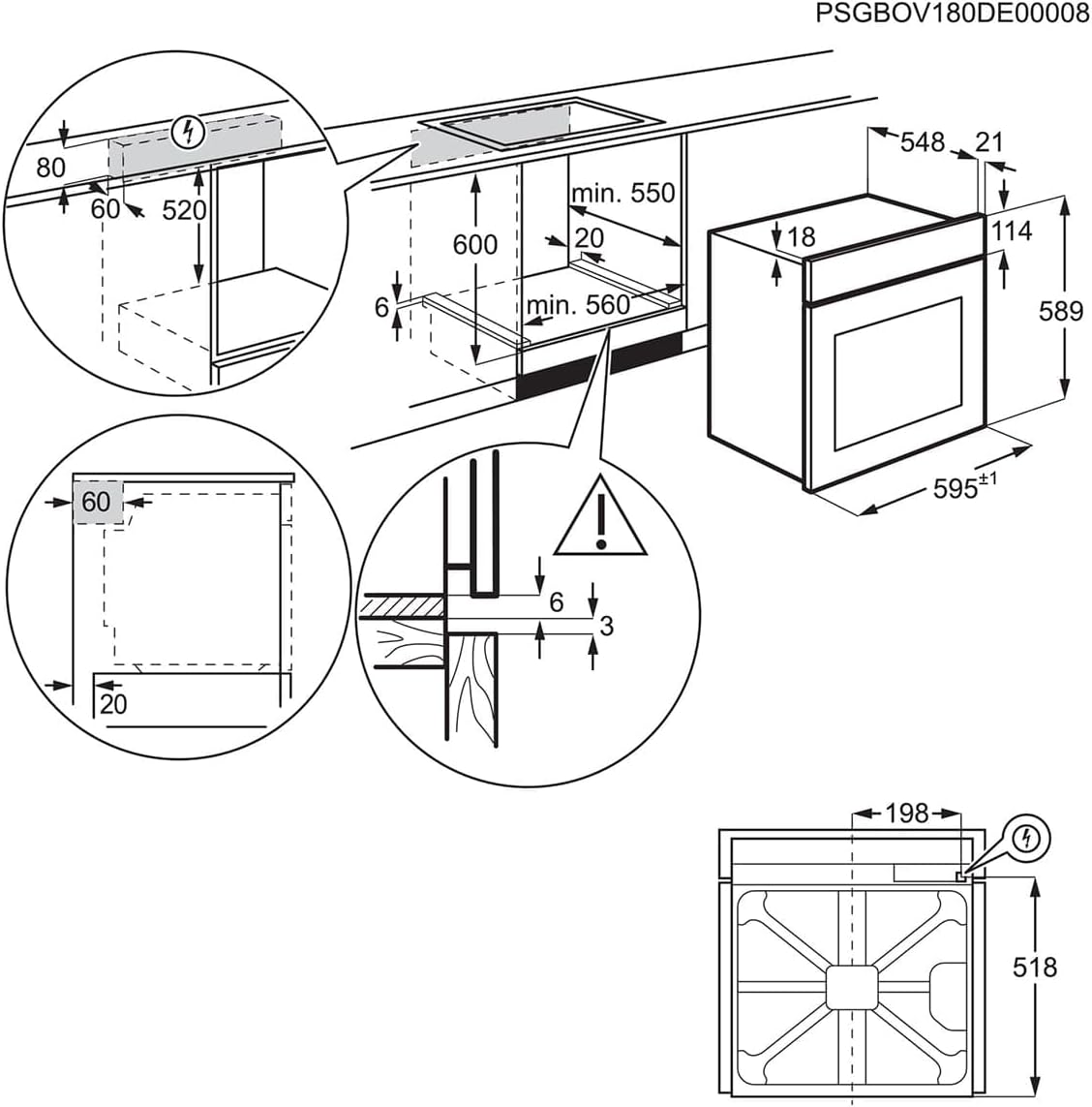 AEG NBU5A20SK SurroundCook® Backofen Schwarz