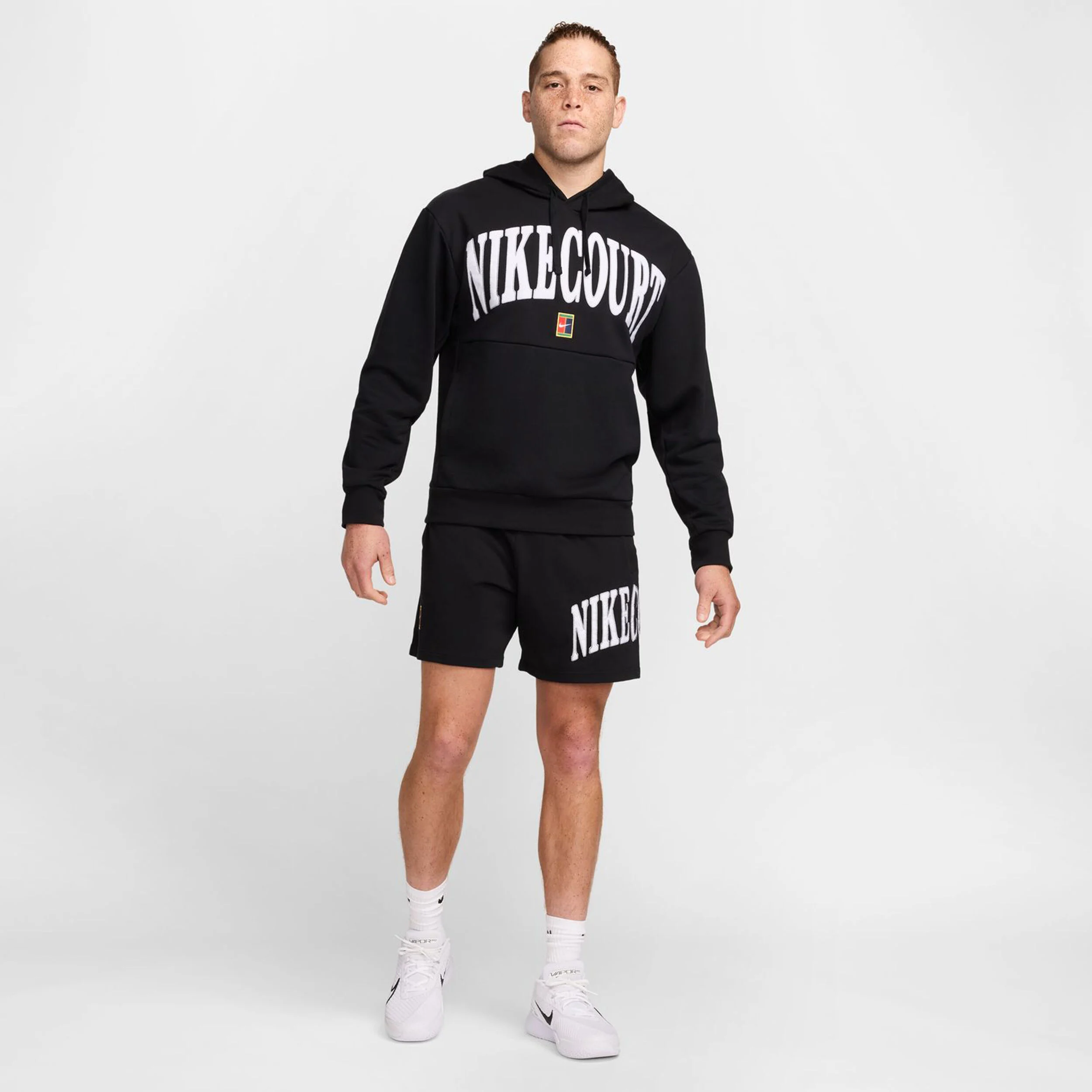 Nike Dri-Fit Fleece Heritage Sweat À Capuche Hommes - Noir , Blanc