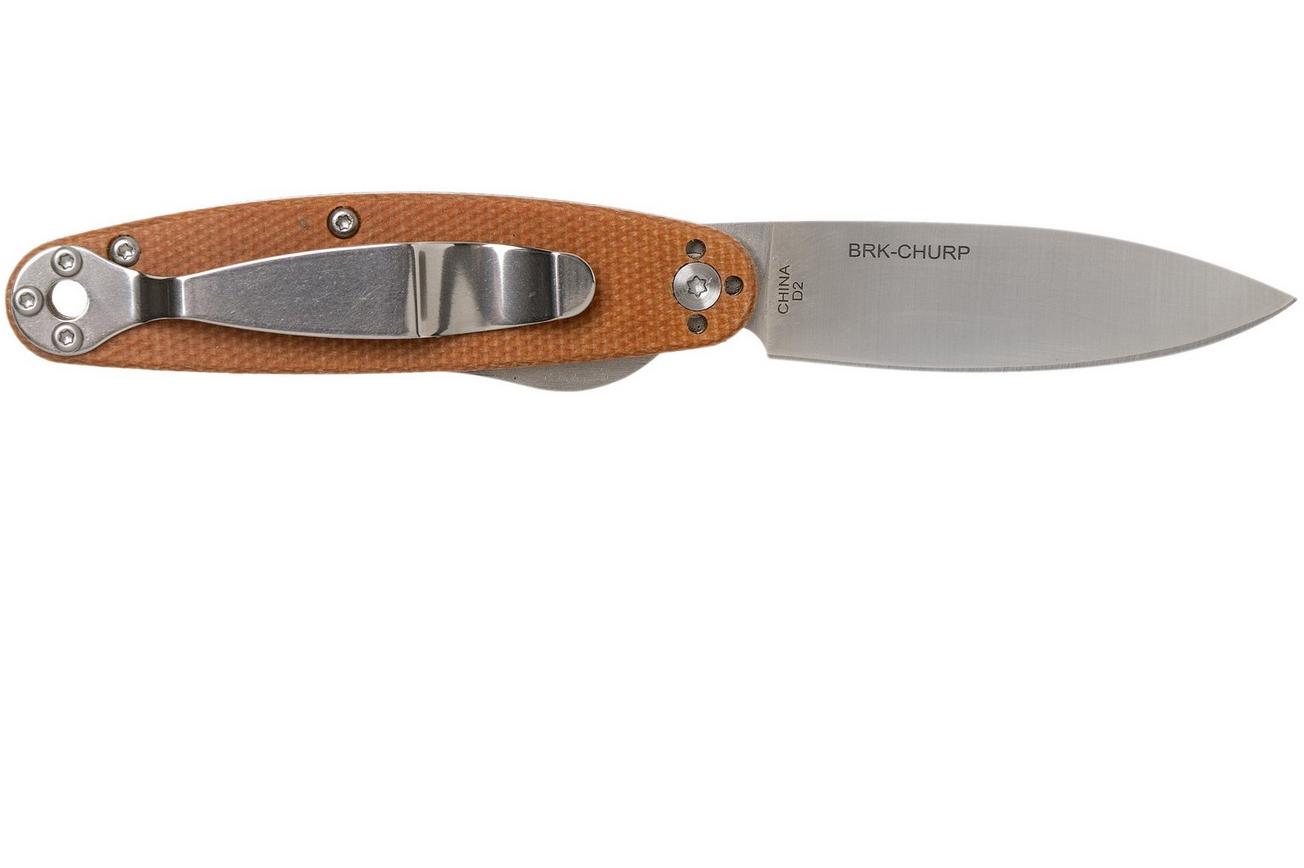 ESEE Churp EE-CH-02 D2, Brown Micarta zakmes