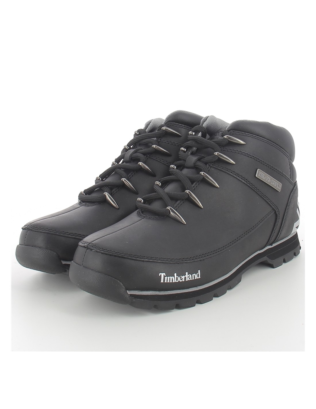 timberland boots homme euro sprint black reflec cuir noir