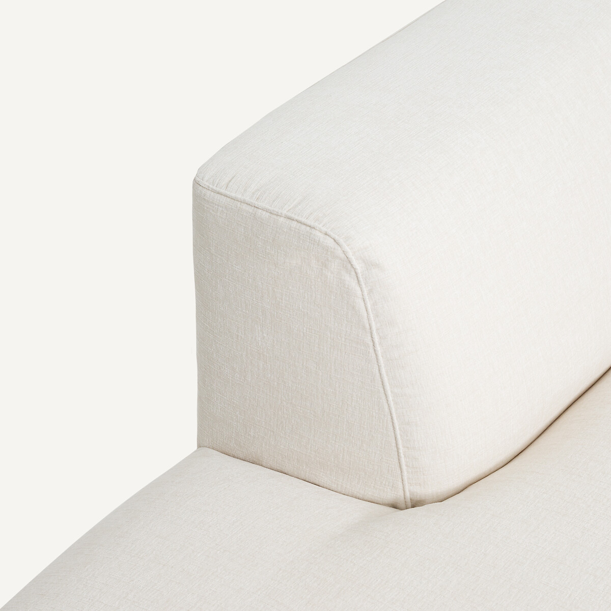 AM.PM<br>Sofá de canto esquerdo XL em veludo chenille, Jacopo
