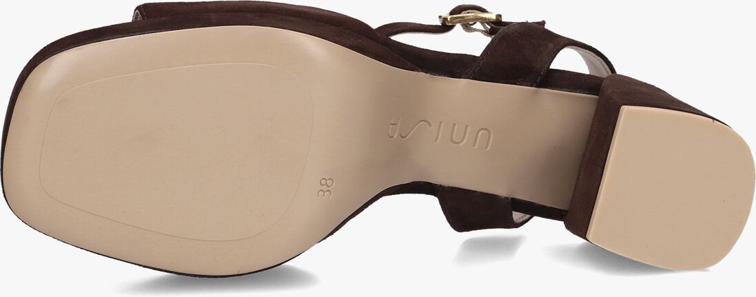 bruine unisa sandalen met hak ney