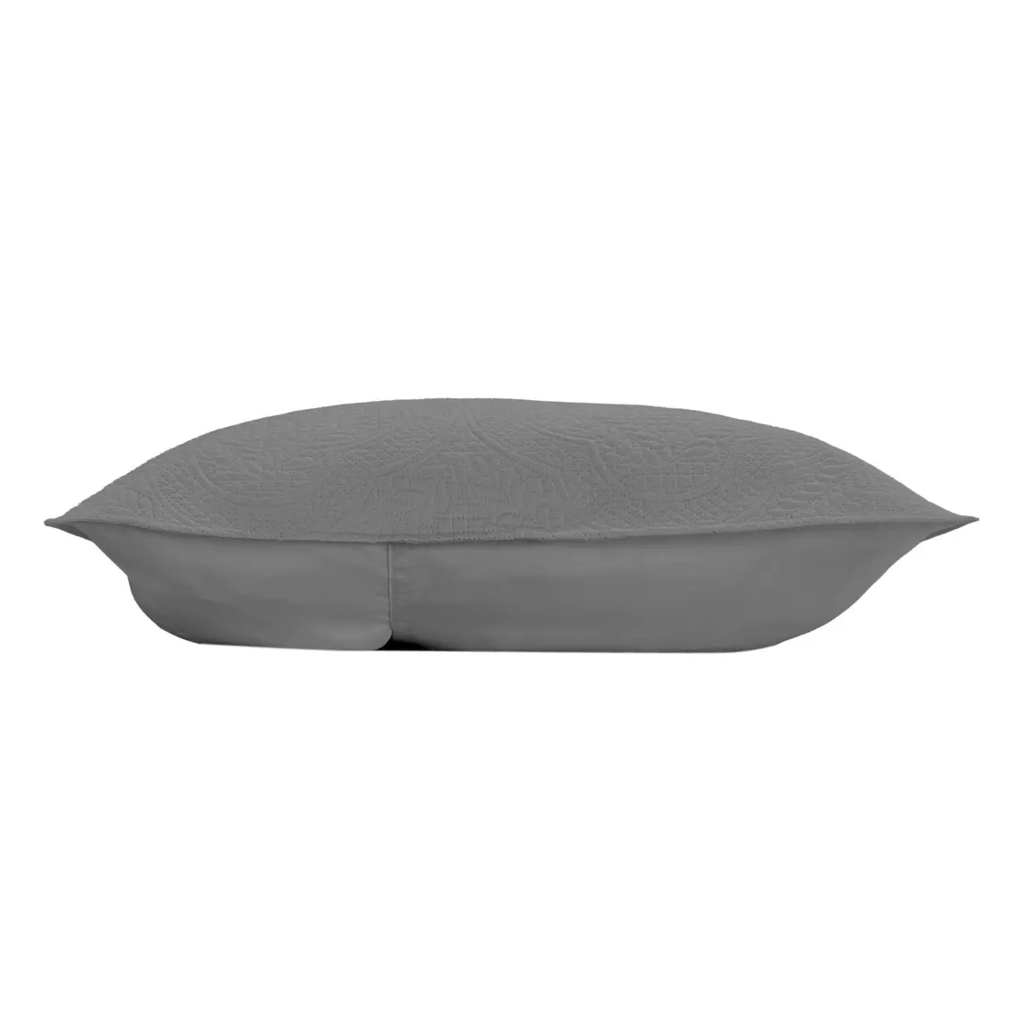 Housse de coussin carrée microfibre (40 x 40 cm) Romane Gris anthracite