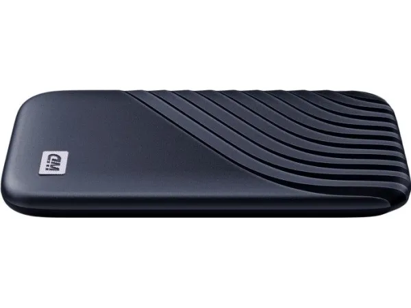 WD My Passport SSD WDBAGF0020BBL - SSD - krypteret - 2 TB - ekstern (bærbar) - USB 3.2 Gen 2 (USB-C stikforbindelse) - 256-bit AES - midnatsblå