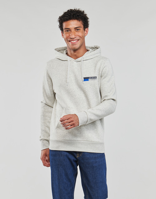 Jack & Jones - JJECORP LOGO SWEAT HOOD PLAY - Blanc