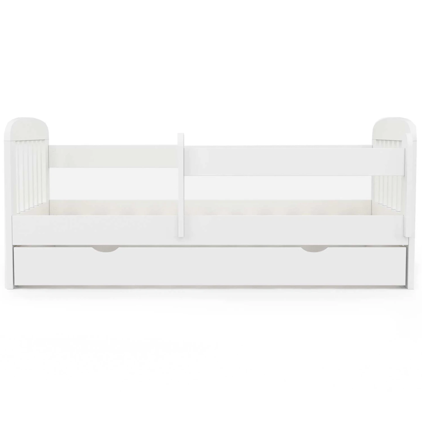Lit enfant 80 x 160 cm LILIA 1 tiroir de rangement avec sommier et barrières