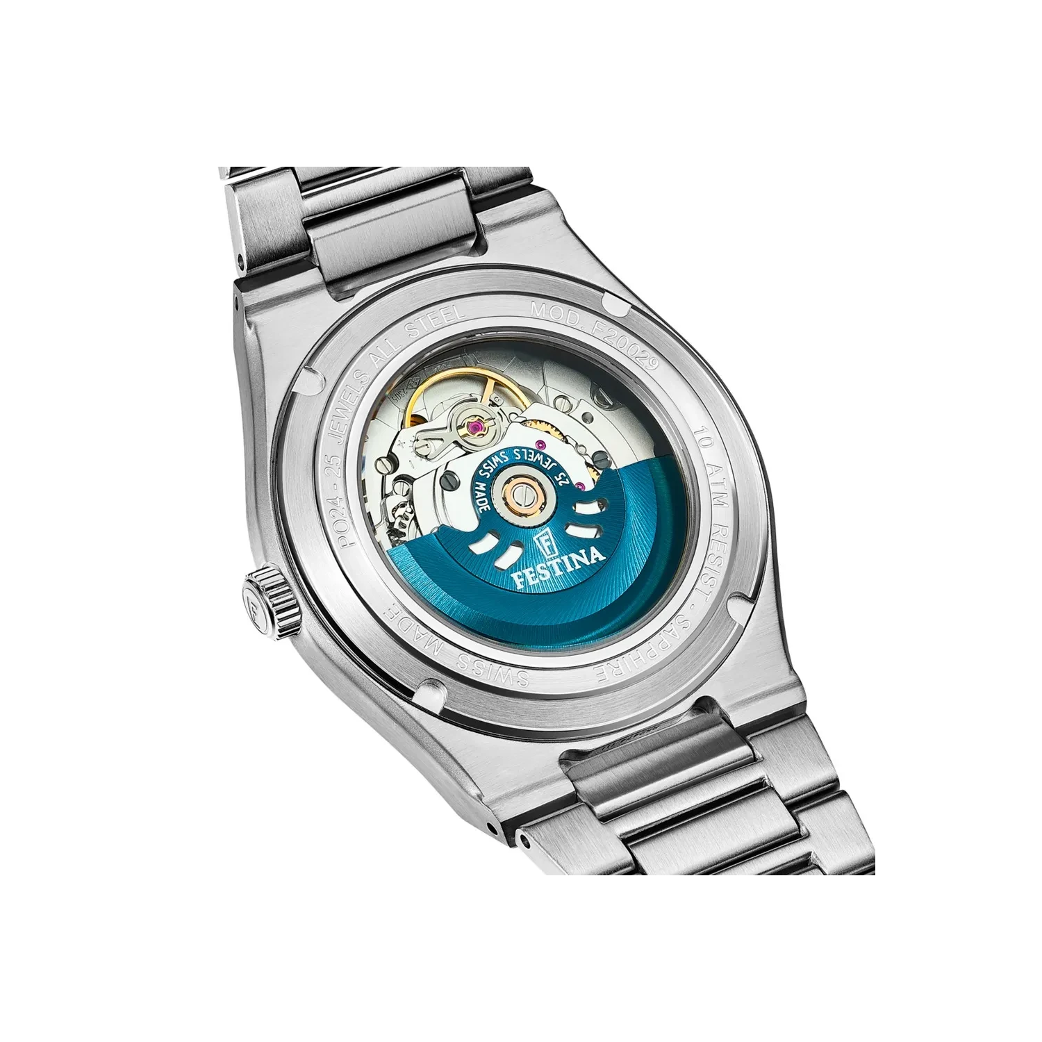 Festina Swiss Made Automatic Sapphire Lady F20029/6