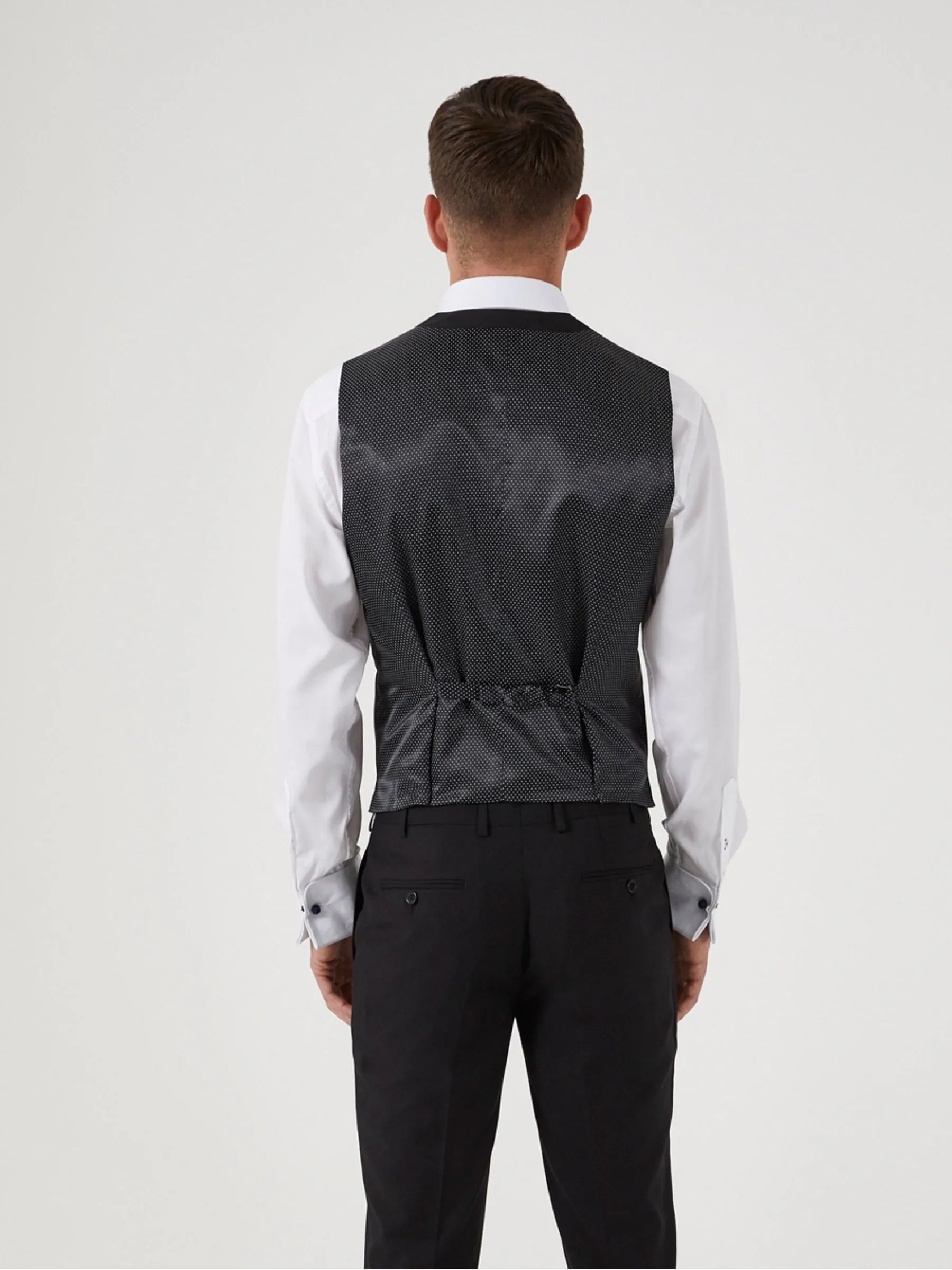 Zwart - Skopes Milan Scoop Slim fit gilet