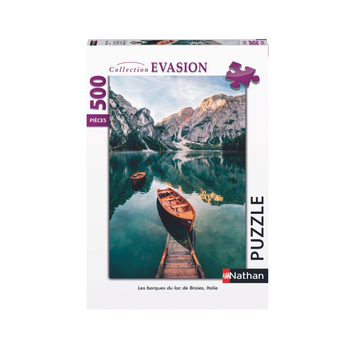 Puzzle 500 pièces Barques du Lac