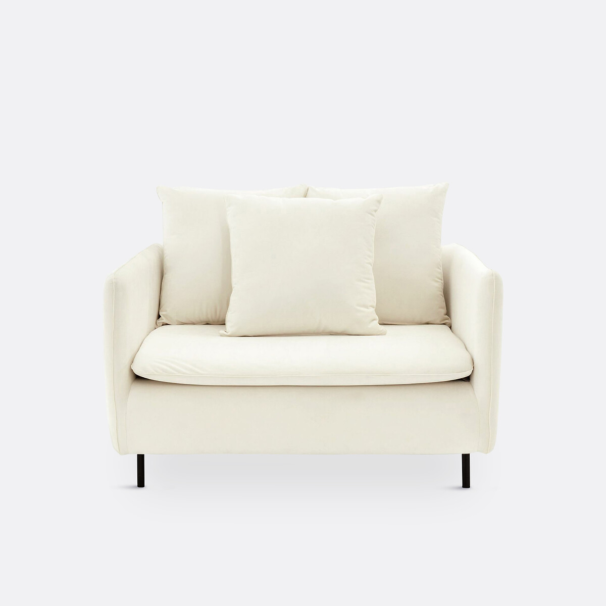 LA REDOUTE INTERIEURS<br>Poltrona XL em fluweel, Ivete
